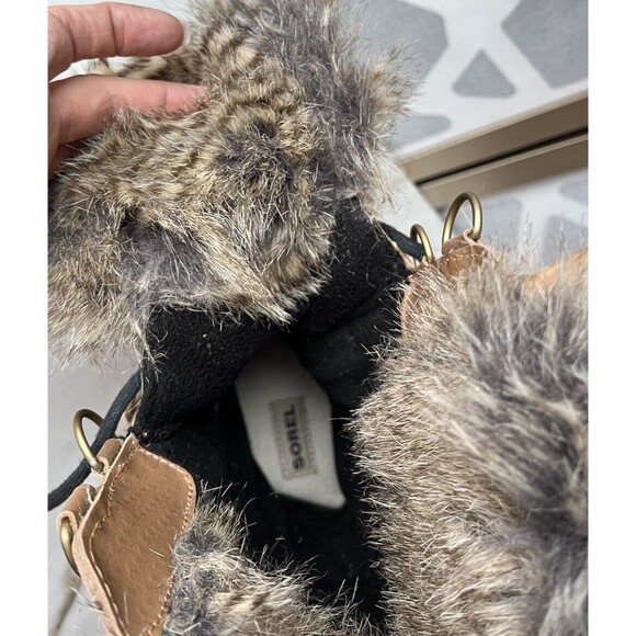 Sorel Women 7.5 Tofino II NL2332-373 Fur Lace-Up Snow Winter Mid Calf  Boot - Picture 9 of 12